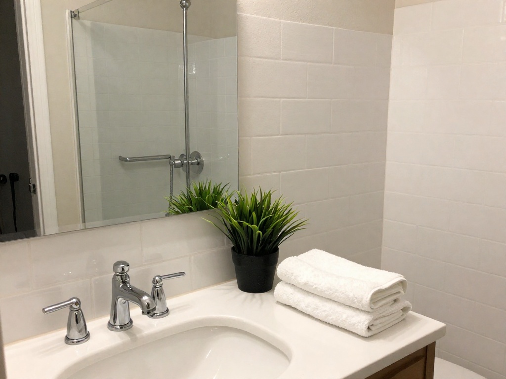 A sparkling clean bathroom