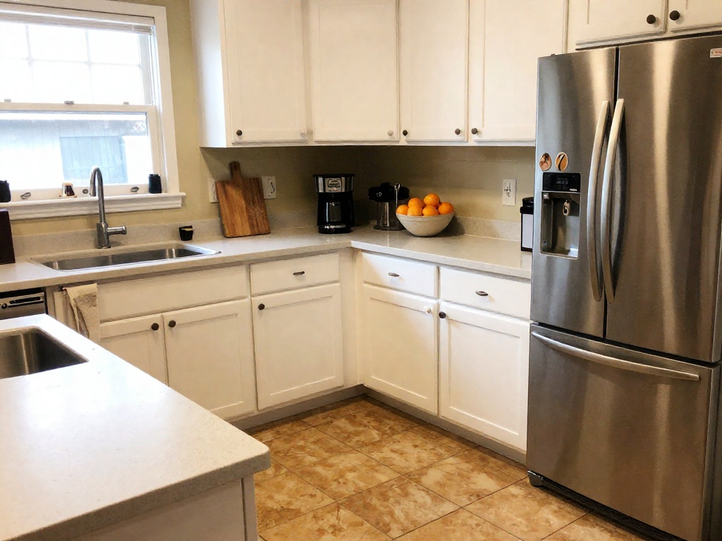 A freshly cleaned family kitchen